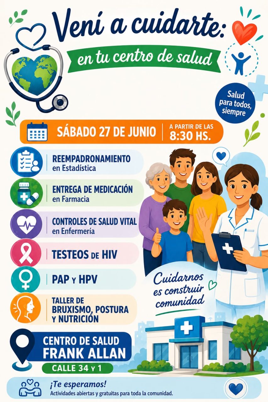 El Centro de Salud Frank Allan organiza una jornada integral de atención para la comunidad
