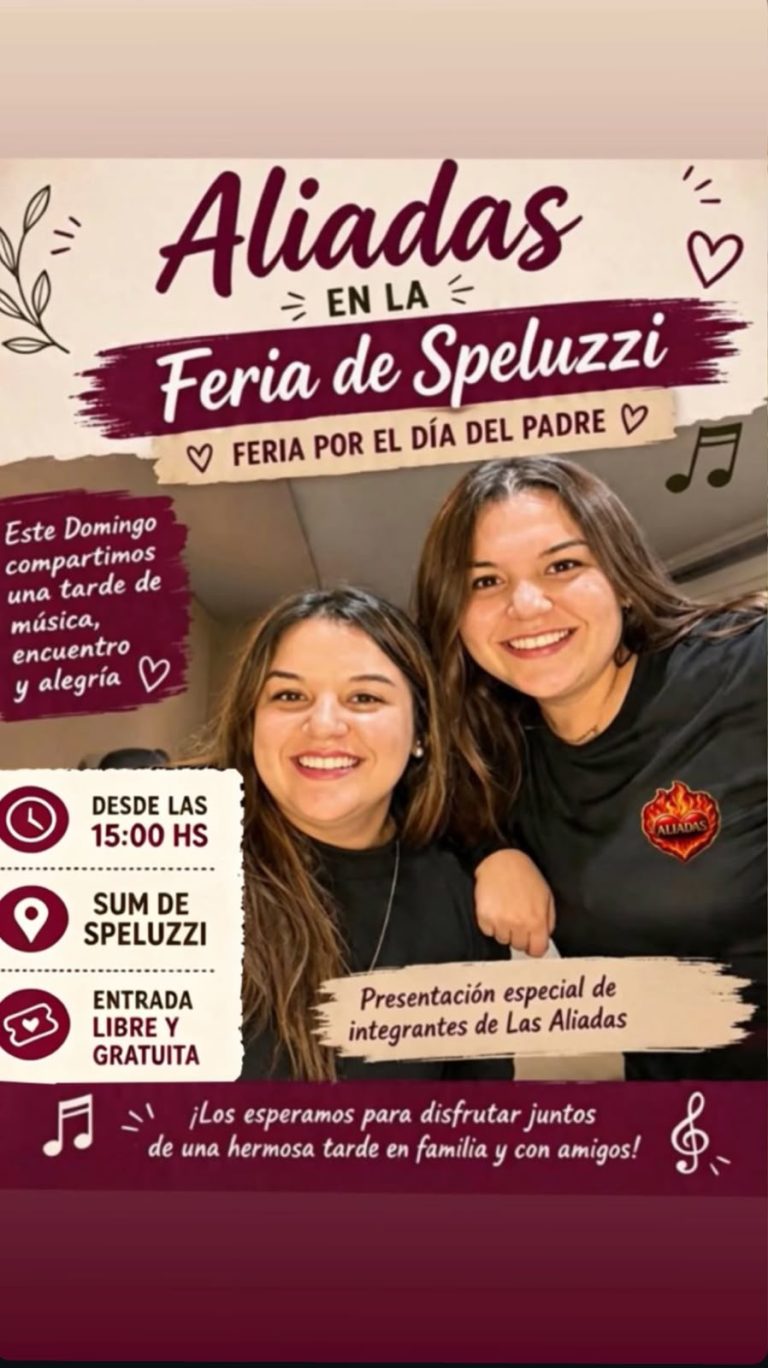 Speluzzi se prepara para una feria especial por el Día del Padre con la actuación de Las Aliadas