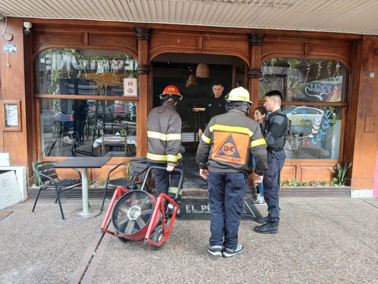 Susto en un bar céntrico de General Pico por un principio de incendio en un calefactor