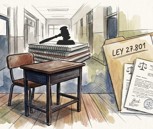 La escuela ante la ley penal juvenil: ¿están preparados los docentes? (Imagen ilustrativa IA - infopico.com)
