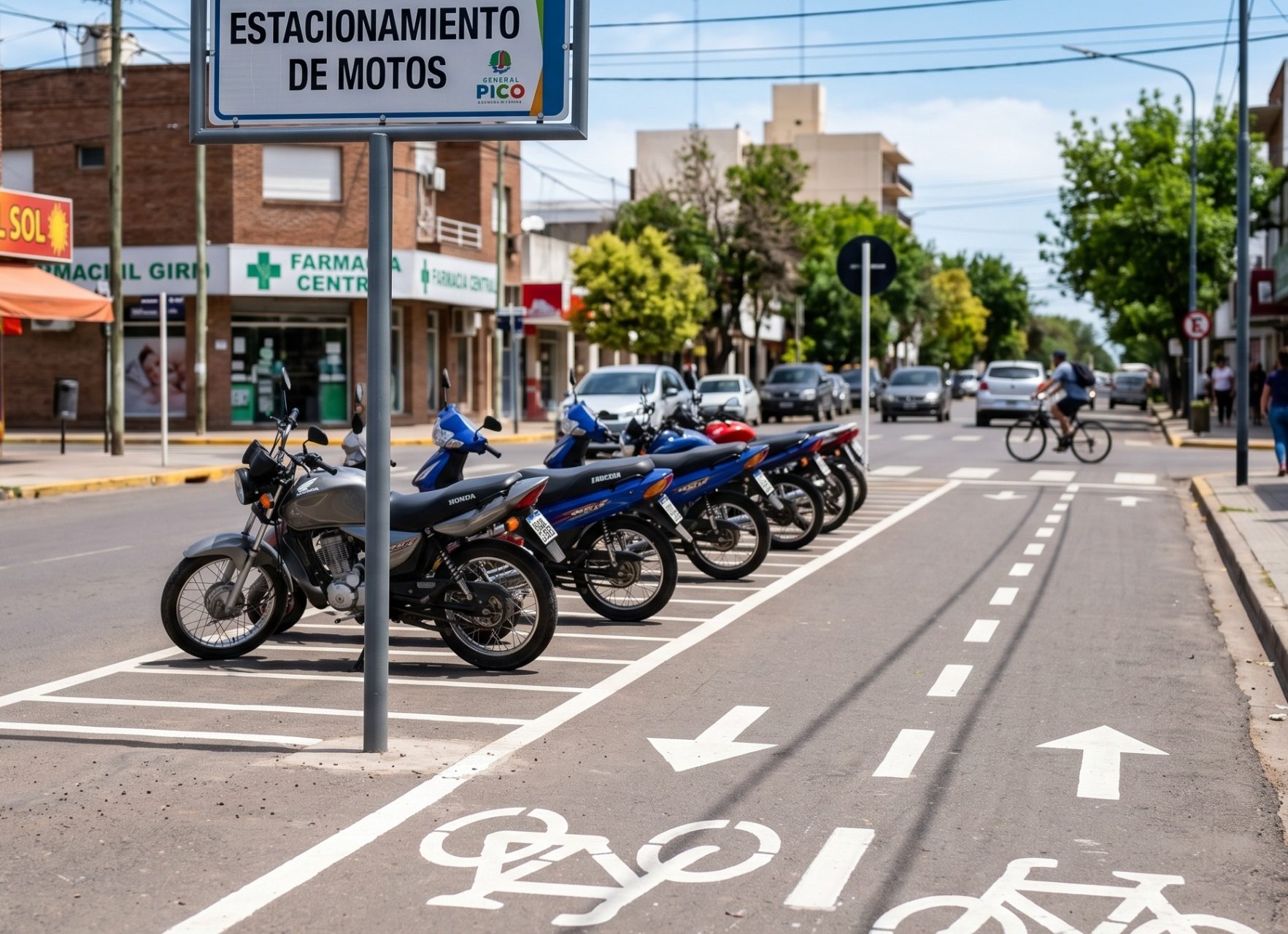 Aprueban ordenanzas para regular ciclovías y estacionamiento de motos en el microcentro de General Pico