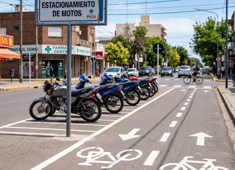 Aprueban ordenanzas para regular ciclovías y estacionamiento de motos en el microcentro de General Pico