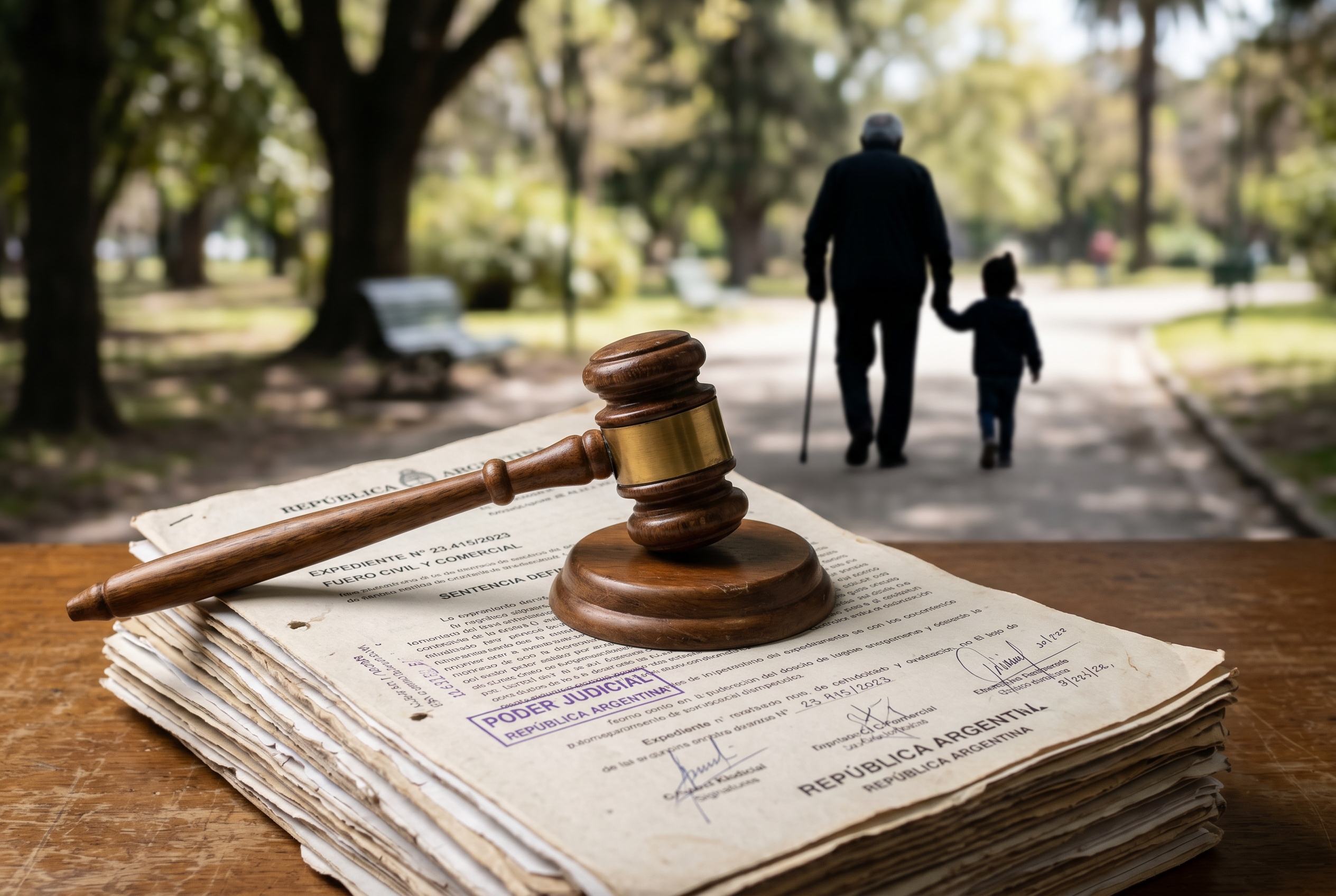 Estar desempleado no es excusa: ratifican cuota alimentaria de $700 mil y embargarán a los abuelos si el padre no paga (Imagen ilustrativa IA - infopico.com)
