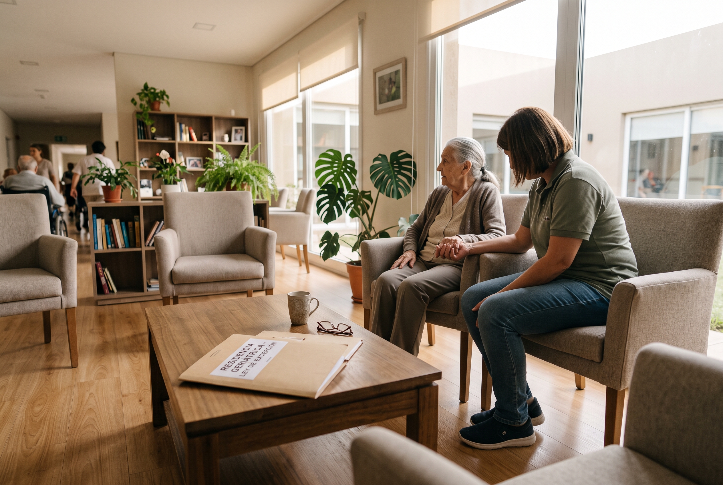 La Pampa avanza en una ley de excepción para permitir el ingreso de menores de 60 años a residencias geriátricas (Imagen ilustrativa IA - infopico.com)