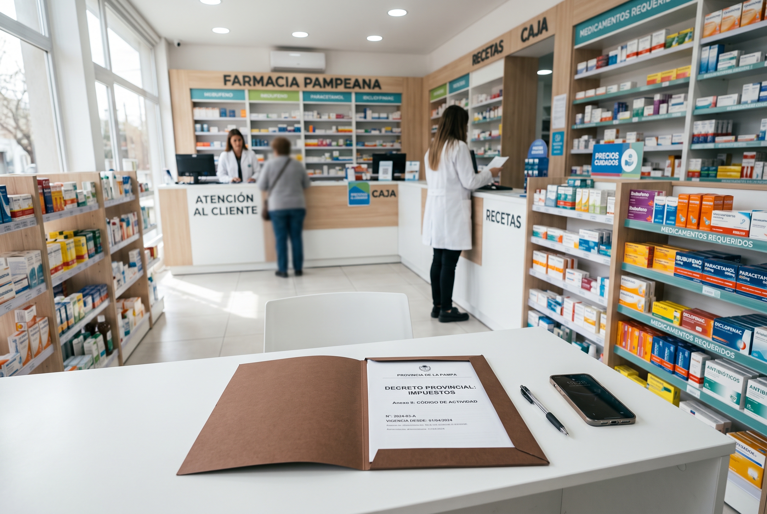 Ingresos Brutos en La Pampa: fijan en 3% la alícuota para grandes contribuyentes de salud, farmacias y ópticas (Imagen ilustrativa IA - infopico.com)