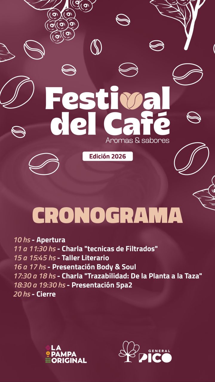 General Pico celebra una nueva edición del Festival del Café con entrada libre y gratuita