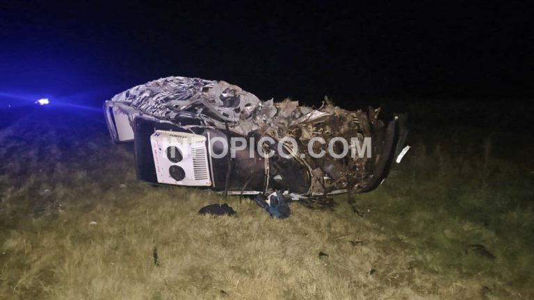 Choque fatal en la Ruta 4 entre General Pico y Trenel: un muerto tras un violento impacto frontal