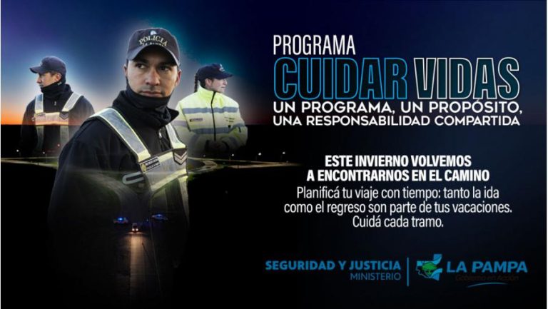 Lanzan el programa “Cuidar Vidas” para reforzar la seguridad vial en La Pampa durante las vacaciones de invierno