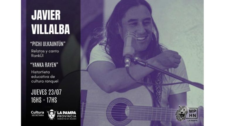 El músico y docente ranquel Javier Villalba brindará un encuentro gratuito en el Museo de Historia Natural