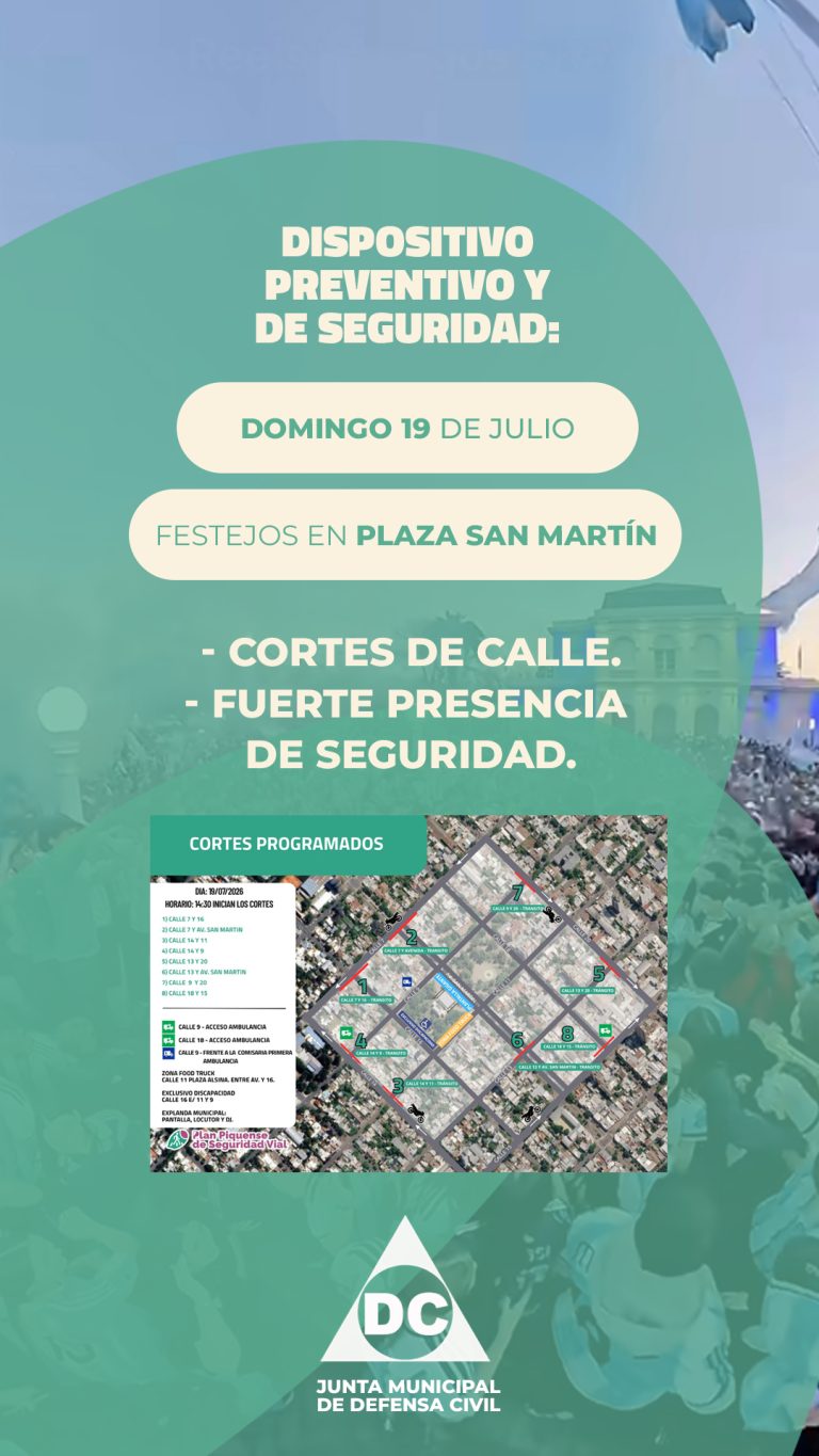 Anuncian un amplio operativo de seguridad en la Plaza San Martín por la final del Mundial