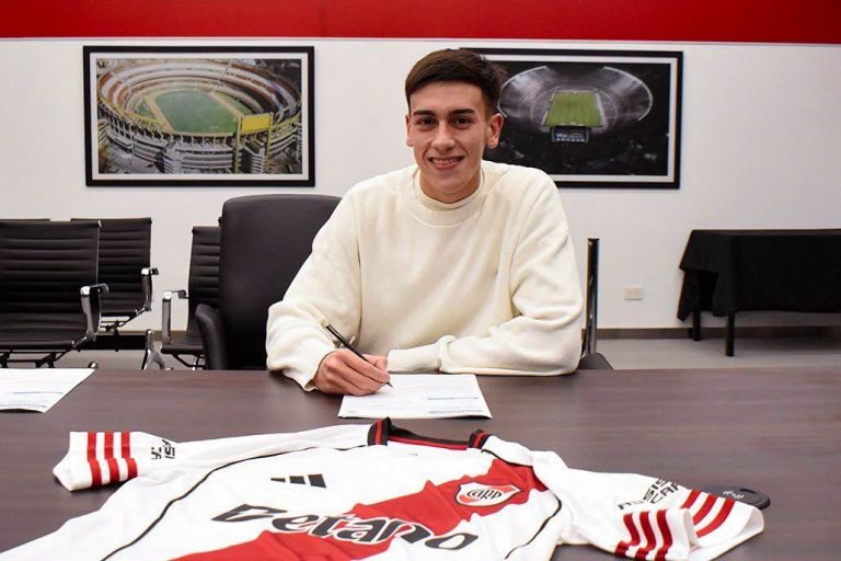 Orgullo pampeano: el joven de Trenel Valentín Lucero firmó su primer contrato profesional con River Plate