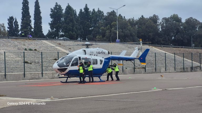Trasladaron de urgencia en un vuelo sanitario a una nena piquense que vacacionaba en Mendoza