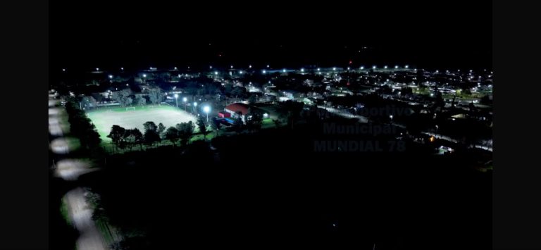 Metileo inauguró nuevas luminarias LED sobre la calle 2