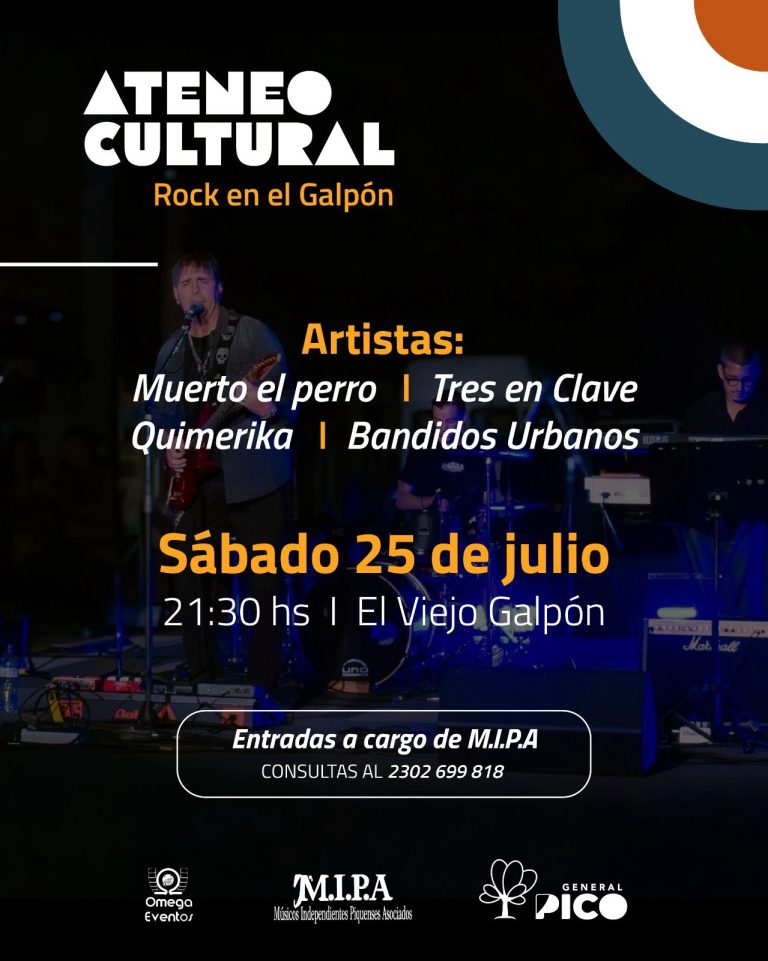 El Ateneo Cultural vuelve con una noche a puro rock en El Viejo Galpón