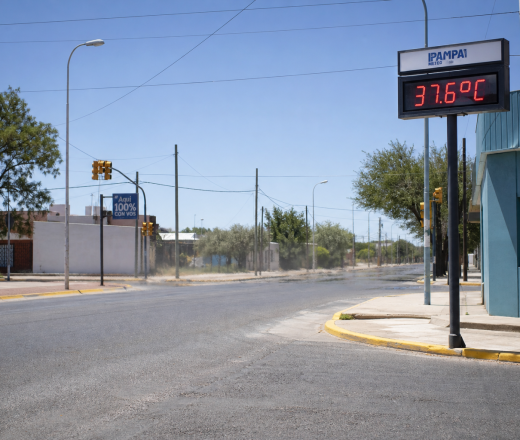 Ola de calor: Santa Rosa y General Pico se ubicaron entre las 10 ciudades más calurosas del país (Imagen ilustrativa IA - infopico.com)