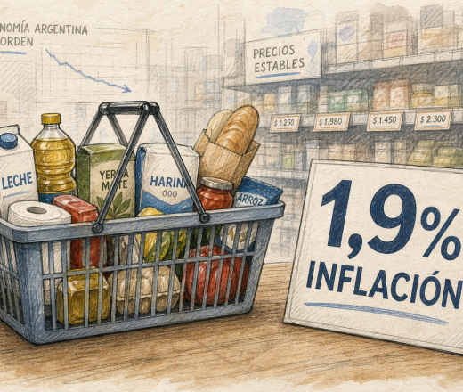 La inflación de mayo se ubicó en 1,9% y consolida el proceso de desinflación en Argentina (Imagen ilustrativa IA - infopico.com)
