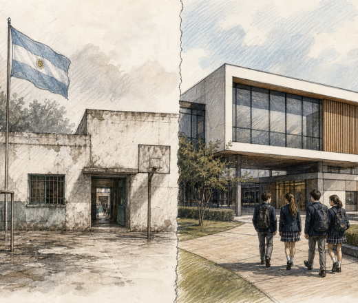 Escuela pública versus privada: la brecha que marca el destino educativo de los chicos argentinos (Imagen ilustrativa IA - infopico.com)