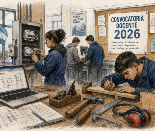 Abren la convocatoria para cubrir cargos de Formación Profesional para el ciclo lectivo 2026 (Imagen ilustrativa IA - infopico.com)