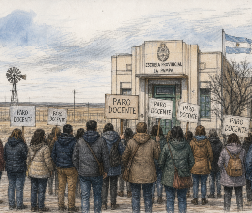 Paro nacional docente el lunes 3 de junio: UTELPA adhiere a la medida de fuerza convocada por CETERA (Imagen ilustrativa IA - infopico.com)