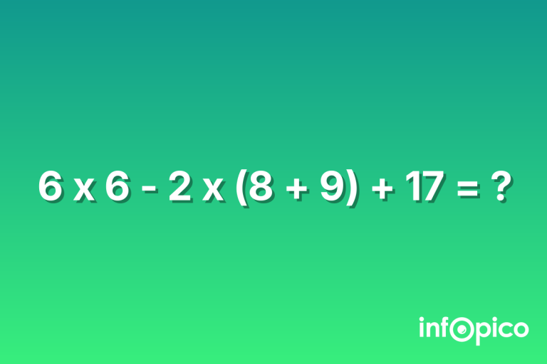 Reto del día: si eres un genio en números, trata de resolver este ejercicio en sólo 7 segundos