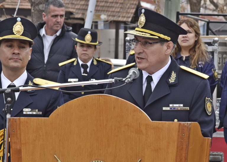 La Policía de La Pampa celebra 140 años: «Ese hecho lo tenemos que esclarecer», afirmó Claudio Cano sobre el delito en Intendente Alvear