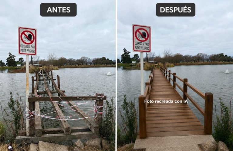 Concejales de la UCR impulsan proyectos para restaurar el puente del Parque Delfín Pérez y mejorar la señalización en barrio Rucci