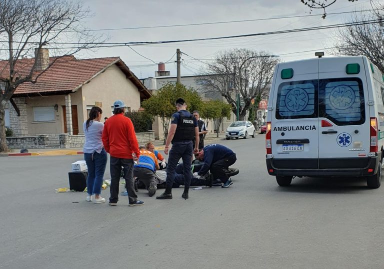 Un cadete resultó herido en el tercer accidente de la tarde en la esquina de 9 y 16