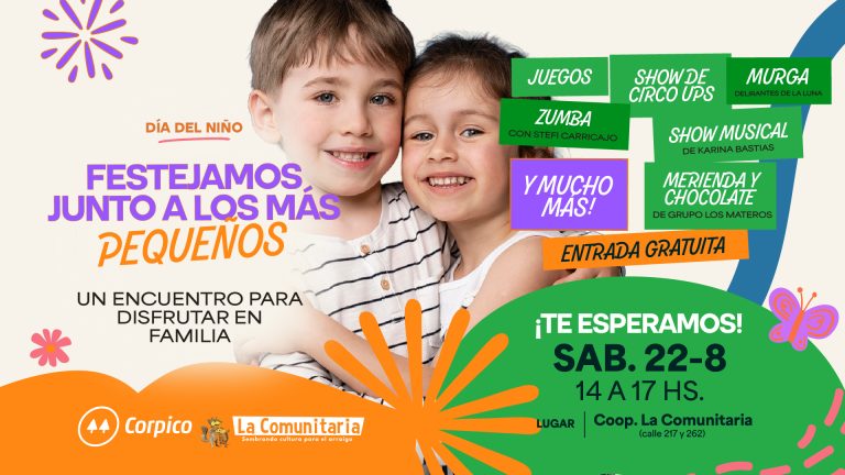 Día del Niño: Corpico y La Comunitaria organizan una jornada de juegos y shows gratuitos
