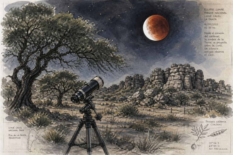 Eclipse lunar en Lihué Calel: «La idea es que se pueda aprovechar en su totalidad y sacarle más jugo a la actividad»