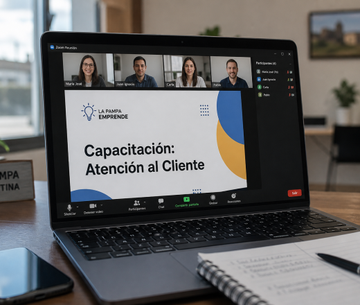 El Gobierno de La Pampa lanza una capacitación virtual para emprendedores sobre atención al cliente (Imagen ilustrativa IA - infopico.com)