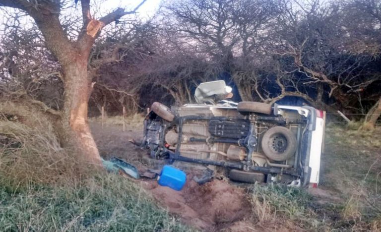 Trágico siniestro vial en la Ruta 10: un conductor de San Luis perdió la vida tras rozar contra un camión e impactar contra un caldén