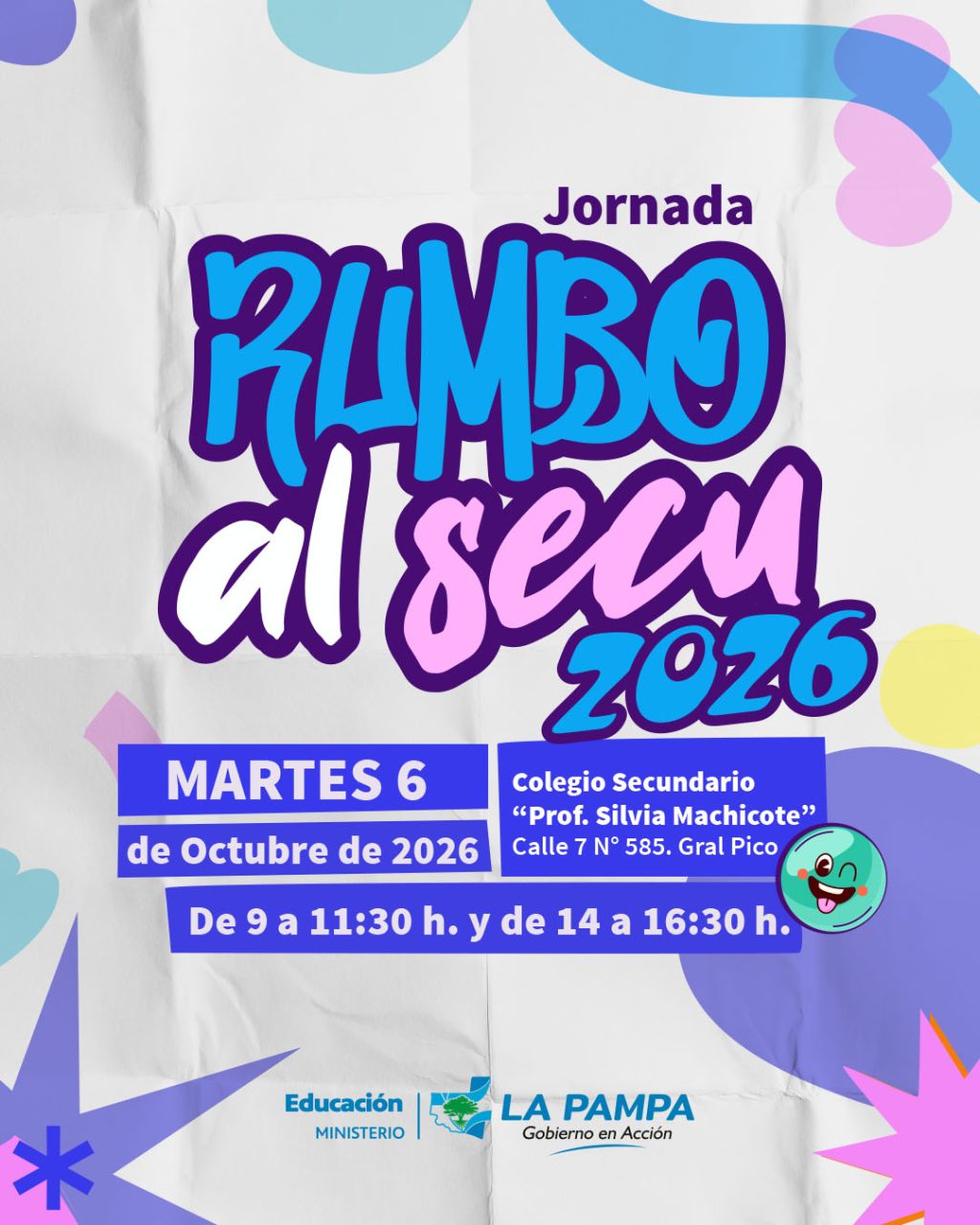 General Pico prepara una nueva edición de “Rumbo al Secu” para orientar el ingreso a la secundaria