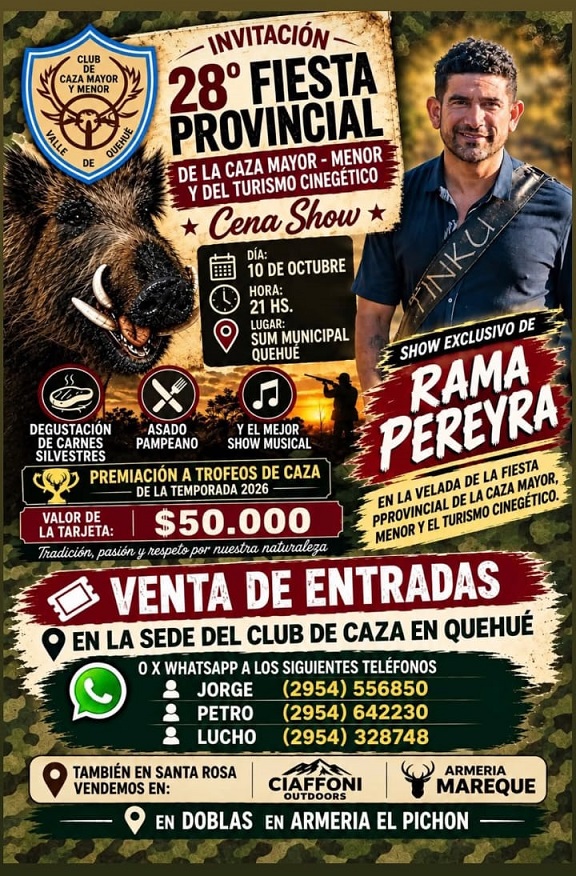 Fiesta de la Caza en Quehué