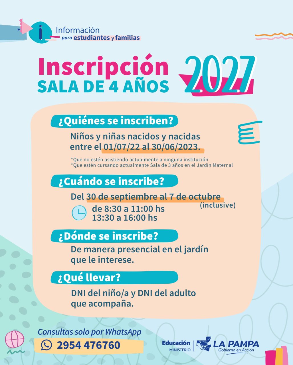 Educación Inicial abre la inscripción para salas infantiles: fechas y requisitos