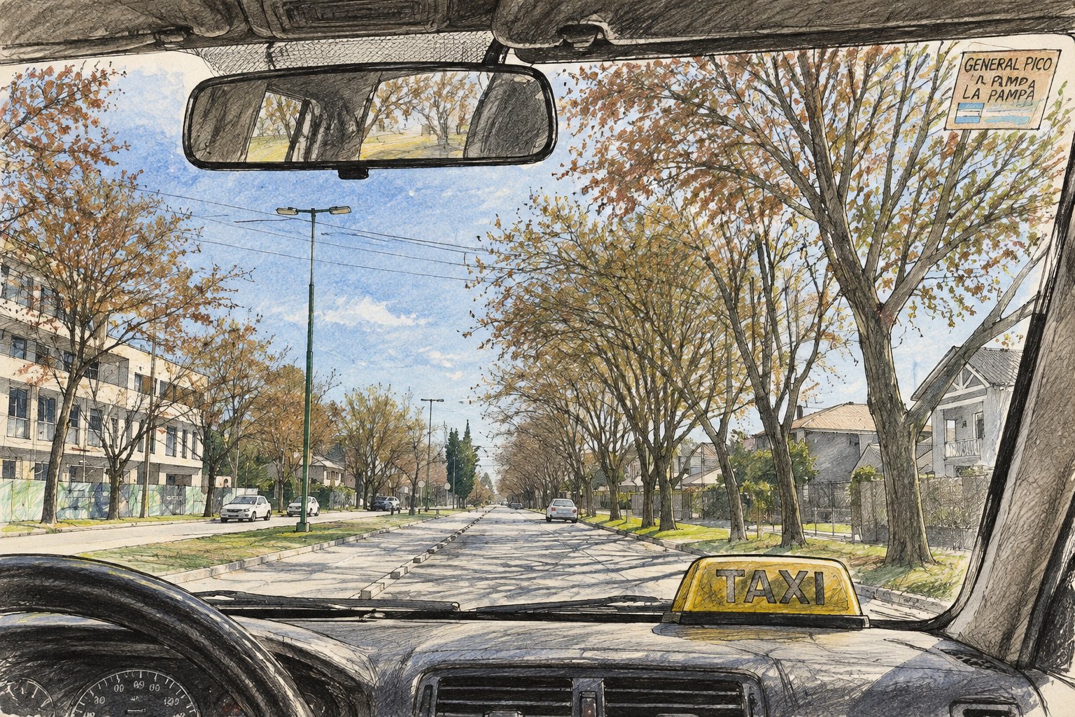 Intensifican controles al transporte ilegal: retuvieron cuatro vehículos que operaban como taxis sin habilitación en General Pico (Imagen ilustrativa IA - infopico.com)