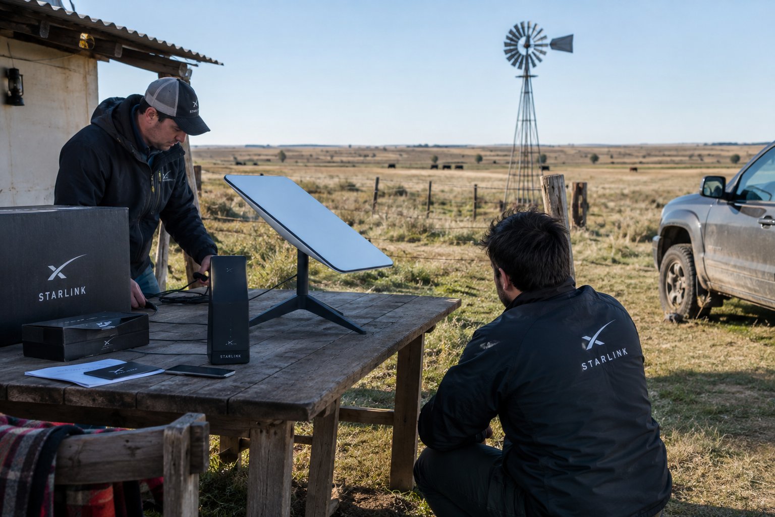 Conectividad en el campo y la región: cómo acceder a un mes gratis de internet satelital de alta velocidad (Imagen ilustrativa IA - infopico.com)