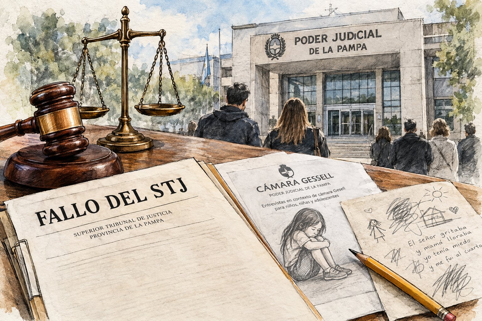 Revés judicial para un abusador: el STJ anuló su absolución y validó la Cámara Gesell de la víctima (Imagen ilustrativa IA - infopico.com)