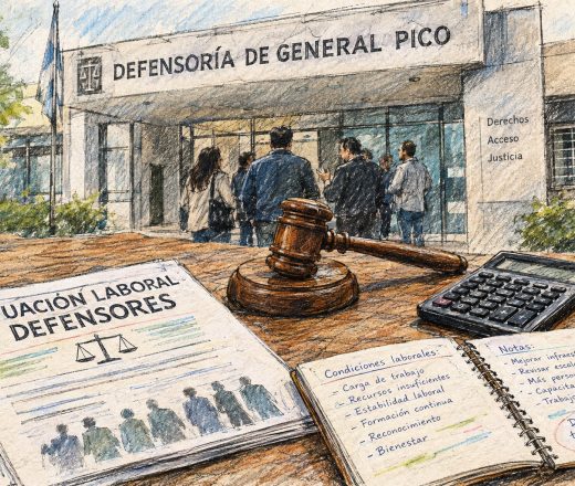 SiTraJ advirtió sobre la crítica situación laboral en las Defensorías de La Pampa (Imagen ilustrativa IA - infopico.com)