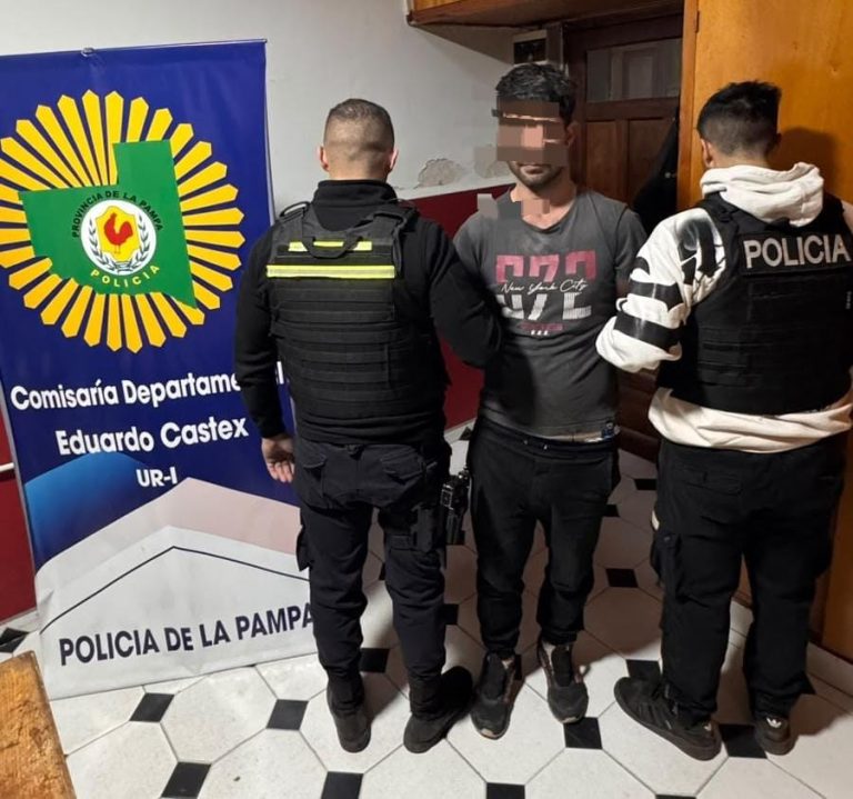 Comerciante se defendió con gas pimienta ante un asalto armado y la policía logró detener al delincuente en Eduardo Castex
