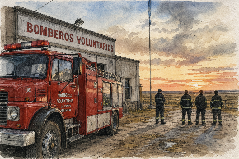 Por qué sonó la sirena en General Pico: bomberos voluntarios de todo el país realizan un reclamo nacional por fondos adeudados