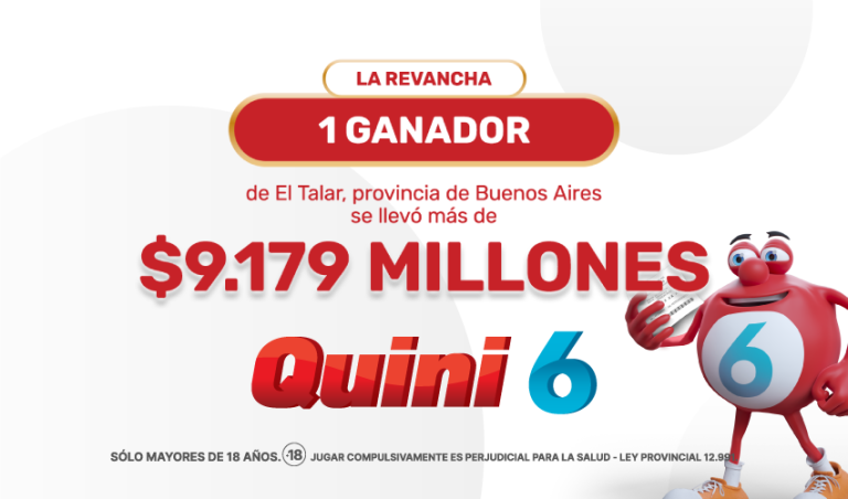 Histórico pozo en el Quini 6: un apostador se llevó más de 9.179 millones de pesos