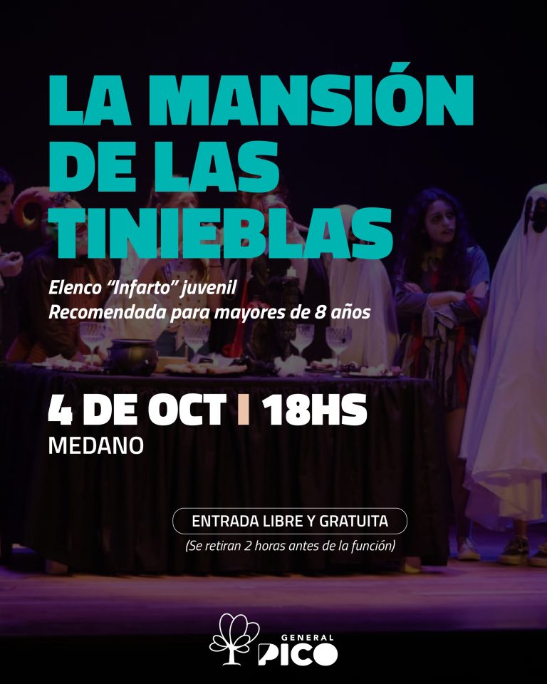 El elenco juvenil “Infarto” presenta la obra “La Mansión de las Tinieblas” en MEDANO