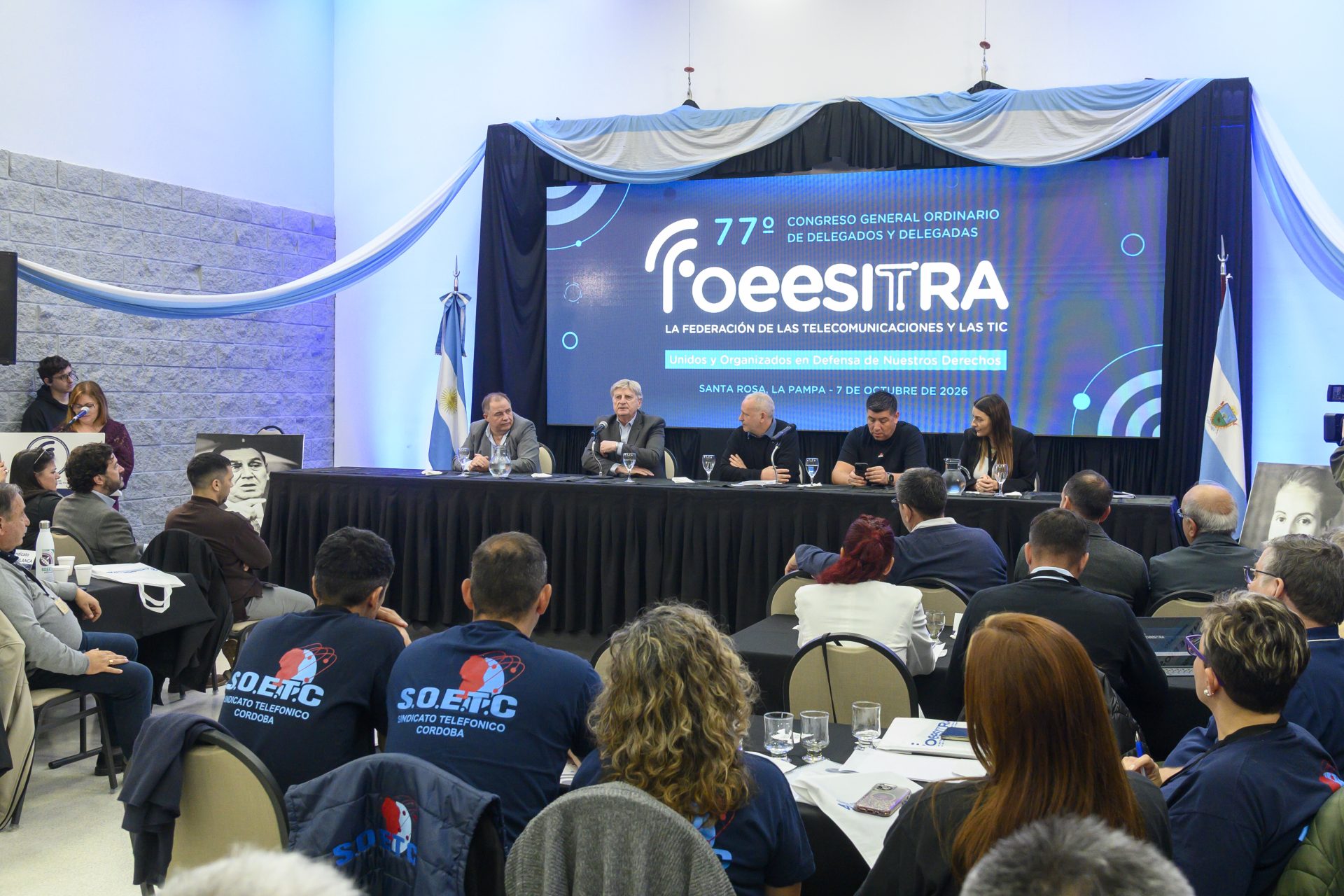 Ziliotto abrió el congreso nacional de FOEESITRA: defendió un “Estado eficiente” y destacó la conectividad pampeana
