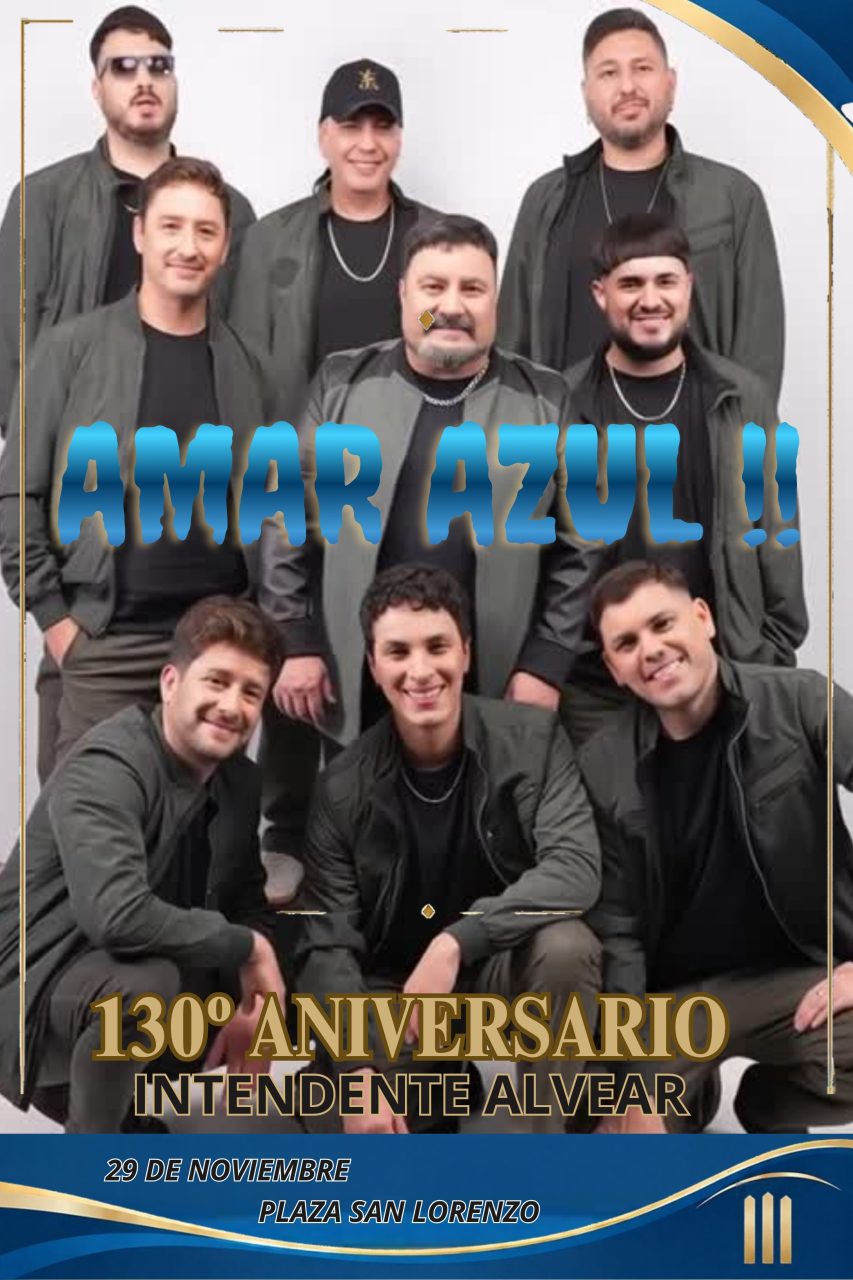 Intendente Alvear celebrará sus 130 años con una variada agenda de actividades y el show de Amar Azul