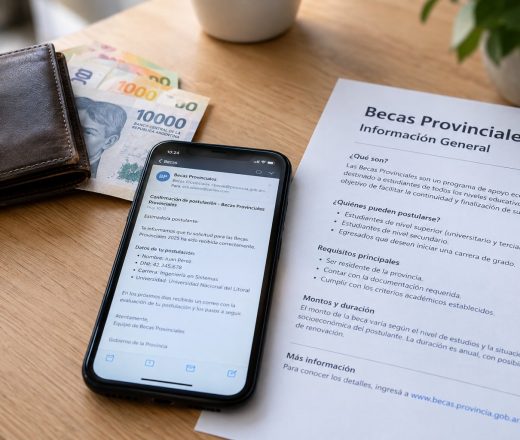 Becas Provinciales: entre el 6 y el 9 de octubre se efectivizará el segundo pago (Imagen ilustrativa IA - infopico.com)
