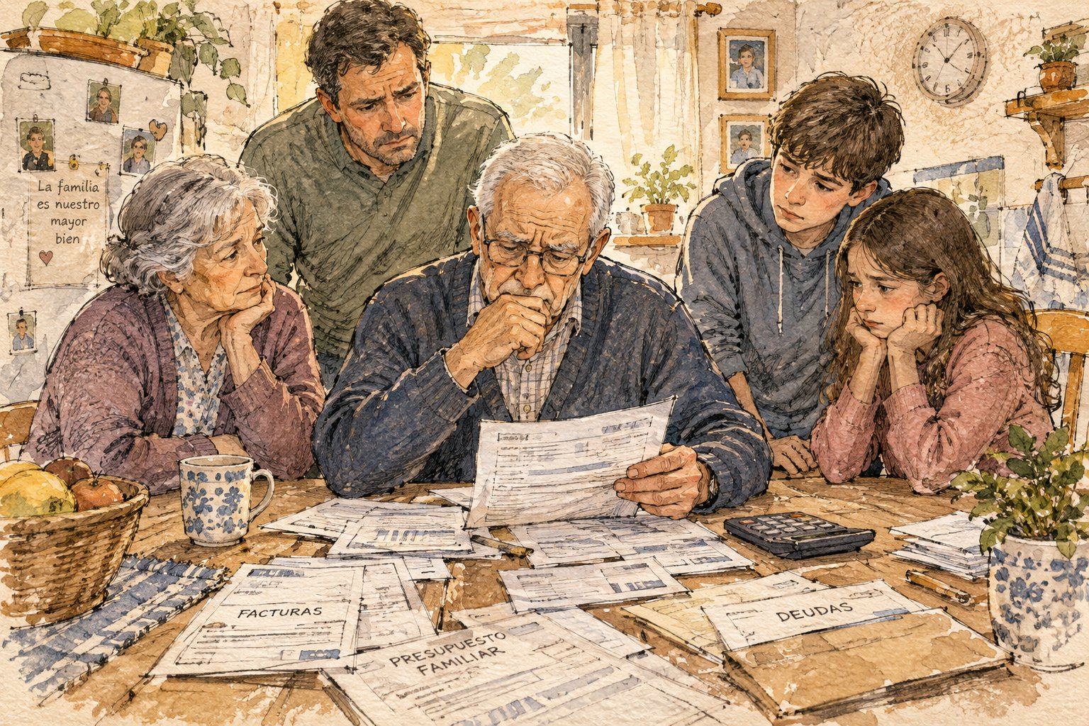 ¿Qué pasa cuando el padre no paga? La Justicia pampeana limitó la cuota alimentaria que debe abonar un abuelo (Imagen ilustrativa IA - infopico.com)
