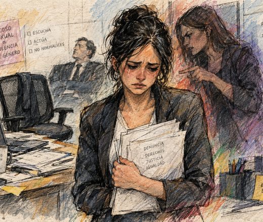 Escándalo en el trabajo: condenan a un jefe por acoso sexual y por permitir que su esposa golpee a una empleada (Imagen ilustrativa IA - infopico.com)