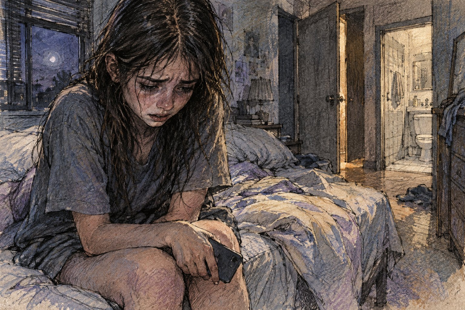 Condenaron a un joven a seis años de prisión por violar a una adolescente mientras dormía (Imagen ilustrativa IA - infopico.com)
