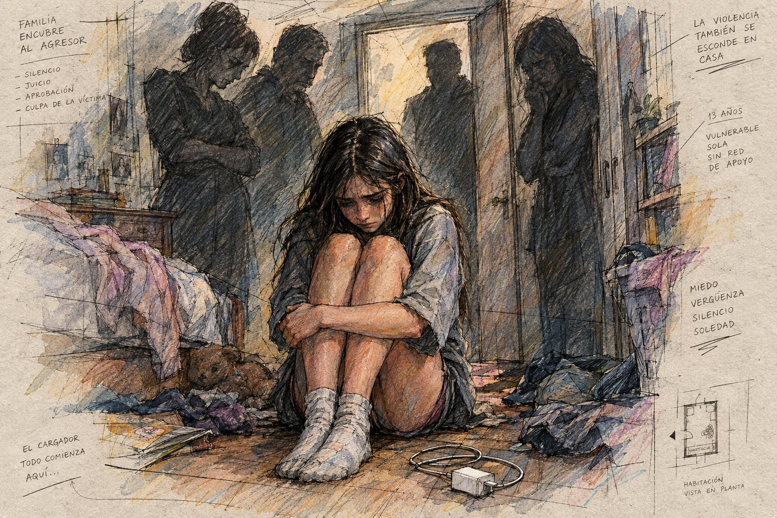 Confirman prisión efectiva para un hombre que abusó de su sobrina: la familia había encubierto al agresor (Imagen ilustrativa IA - infopico.com)