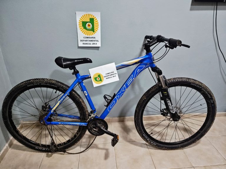 Un padre entregó en la comisaría de Rancul una bicicleta que su hijo y otro menor habían sustraído en Quetrequén